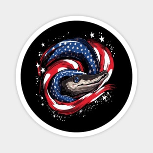 Patriotic Eel Magnet